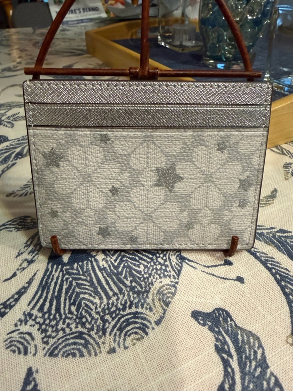 kate spade Metallic Silver Card Holder - Picture 8 of 8